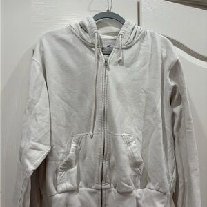 Hollister Light Gray Fleece Hoodie